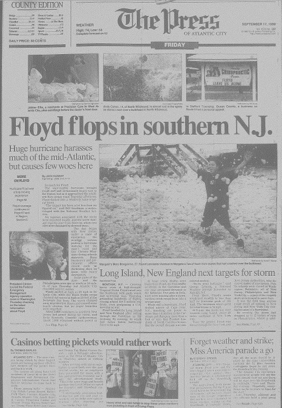 1999 - Tropical Storm Floyd